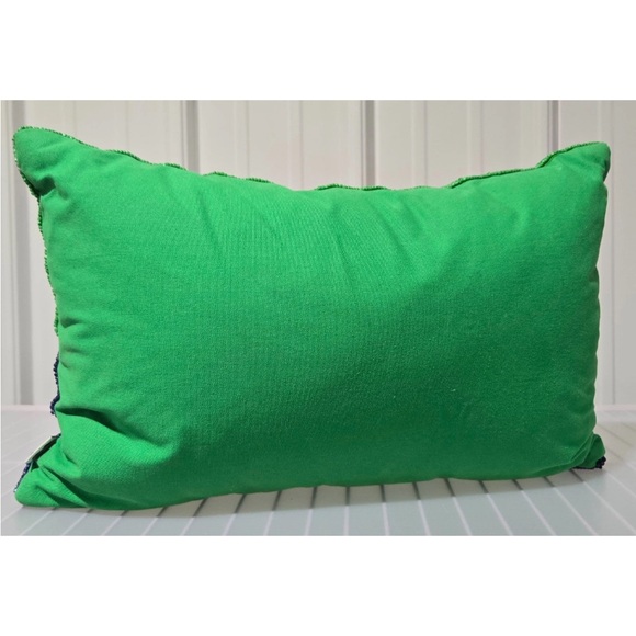 NWT Kate Spade x Target COUCH POTATO
Navy Blue Green Beaded Accent Lumbar Pillow - Picture 6 of 6